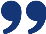 Blue quotation marks on black background.